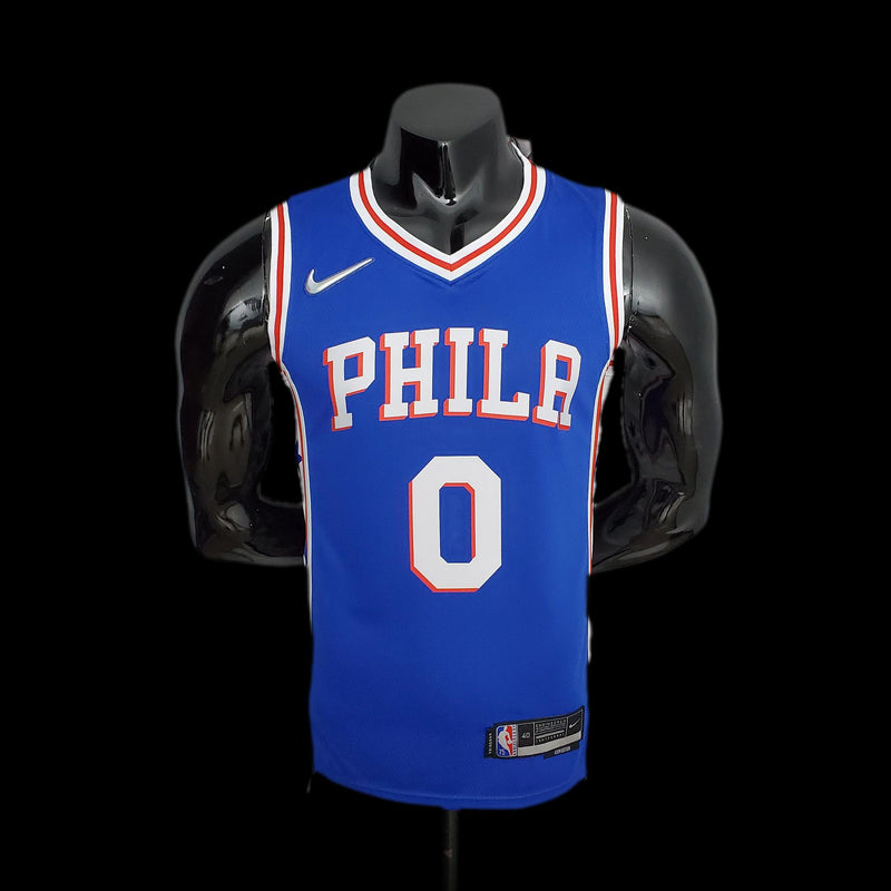 75th Anniversary Philadelphia 76ers MAXEY#0 Blue