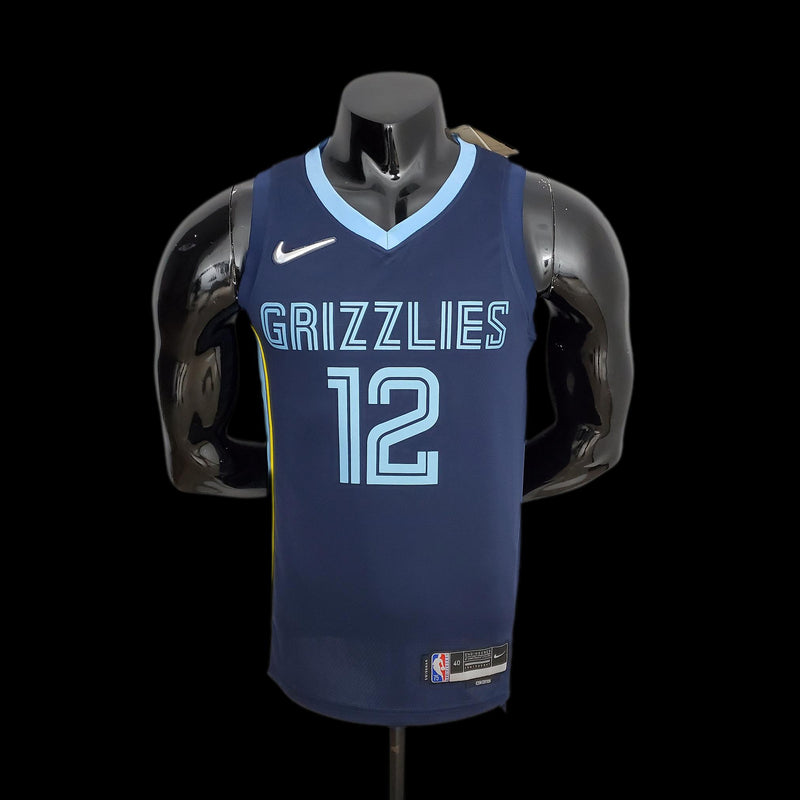 75th Anniversary Memphis Grizzlies MORANT#12 Navy Blue