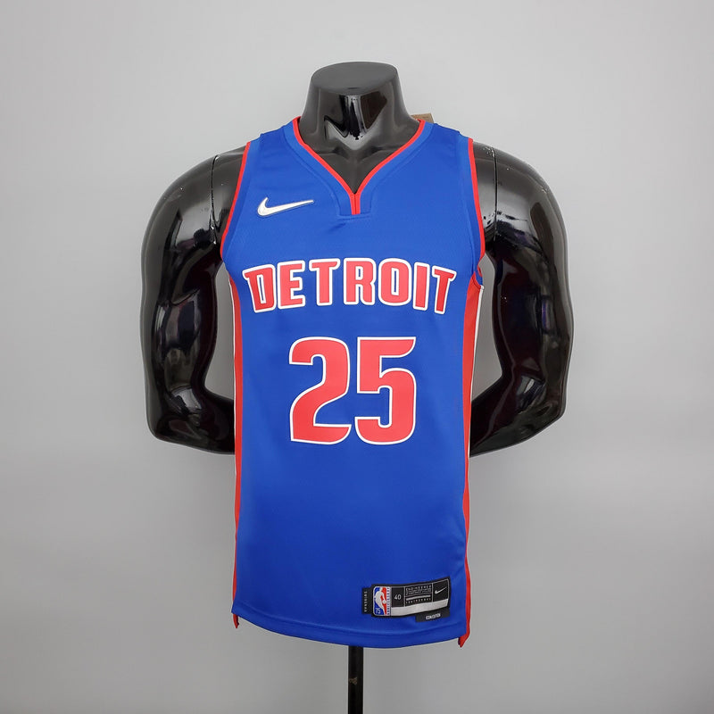 75th Anniversary Rose #25 Pistons Blue