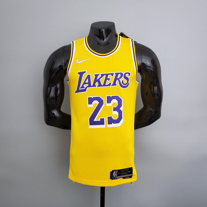 75th Anniversary Lakers Yellow #23 JAMES