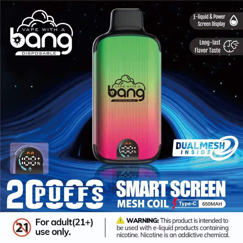 KIT 3CX COM 10 UNIDADES - BANG SMART SCREEN 20000 puffs