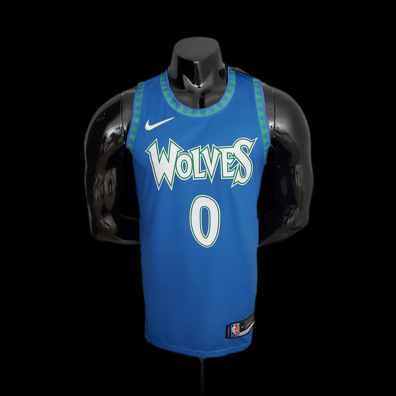 75th Anniversary 2022 Season RUSSELL#0 Minnesota Timberwolves City Edition Blue