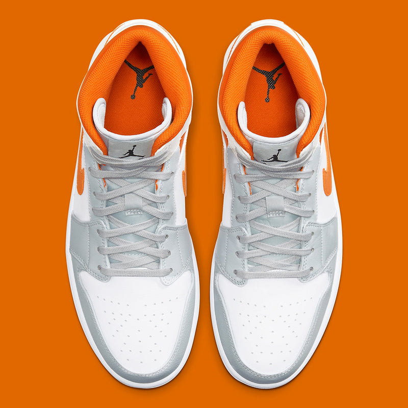 Air Jordan 1 Mid - Orange white