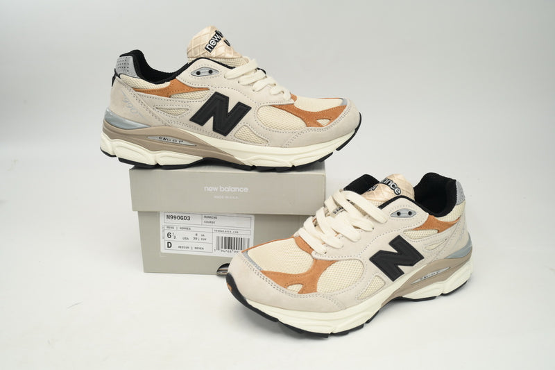 New Balance 990 Black And White Orange