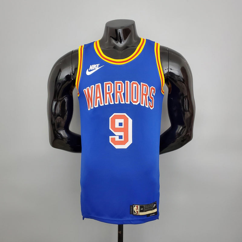 75th Anniversary Iguodala #9 Warriors Retro Edition Blue