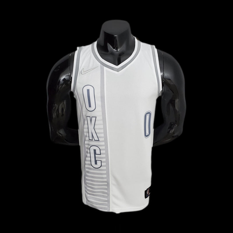 75th Anniversary 2022 Season Oklahoma City Thunder WESTBROOK#0 City Edition White