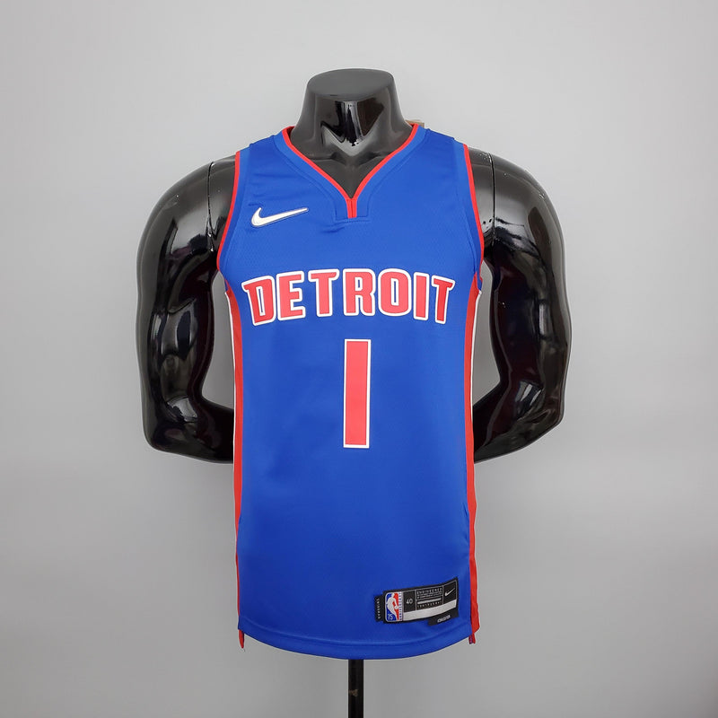 75th Anniversary Iverson #1 Pistons Blue