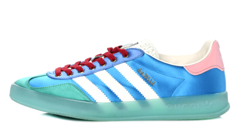 Adidas Gucci x Gazelle 'Light Blue Silk' Sneakers