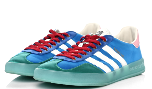 Adidas Gucci x Gazelle 'Light Blue Silk' Sneakers