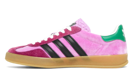 Adidas Gucci x Gazelle Pink Velvet Sneakers