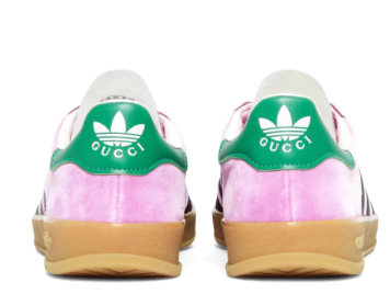 Adidas Gucci x Gazelle Pink Velvet Sneakers