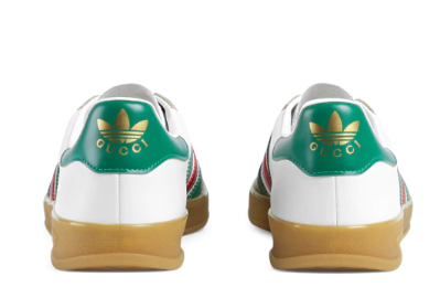 Tênis Adidas Gucci x Gazelle White Leather