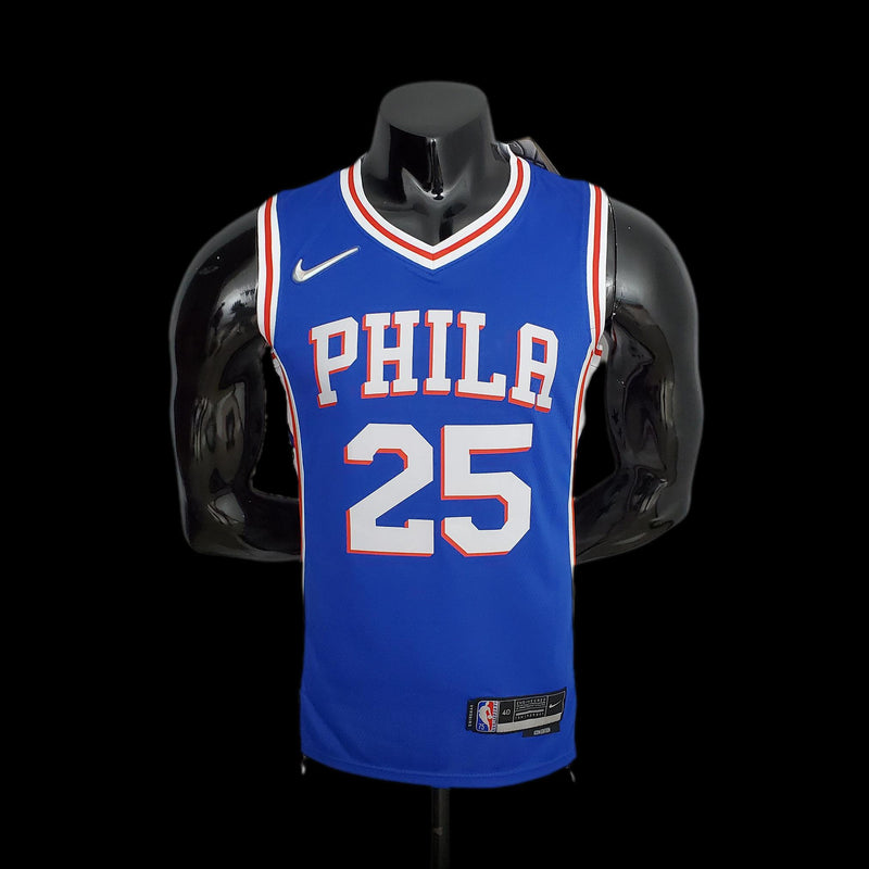 75th Anniversary Philadelphia 76ers SIMMONS#25 Blue