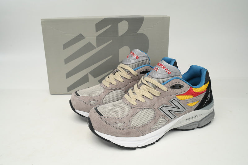 New Balance 990 Red, Yellow, And Blue