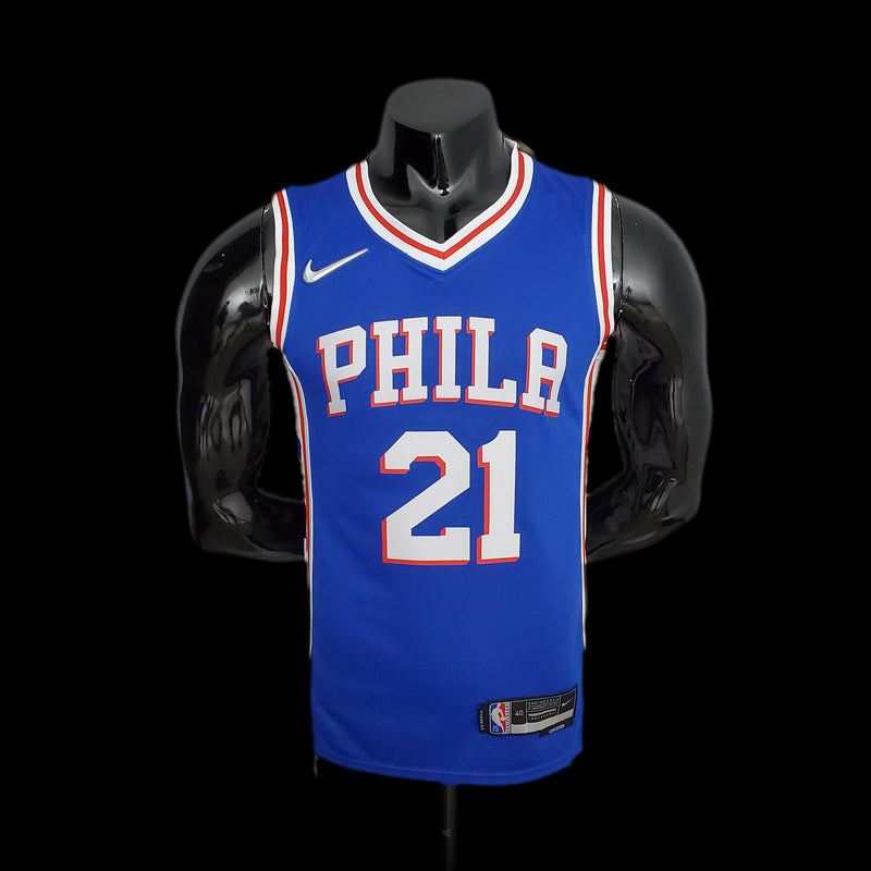 75th Anniversary Philadelphia 76ers EMBIID#21 Blue