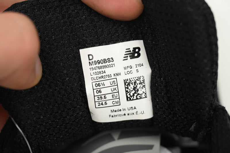 New Balance 990 Black And White