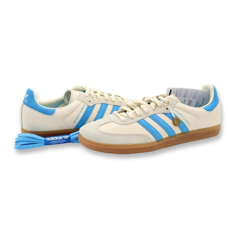 Sporty & Rich Adidas Samba OG Creme Branco Azul Chiclete Rush