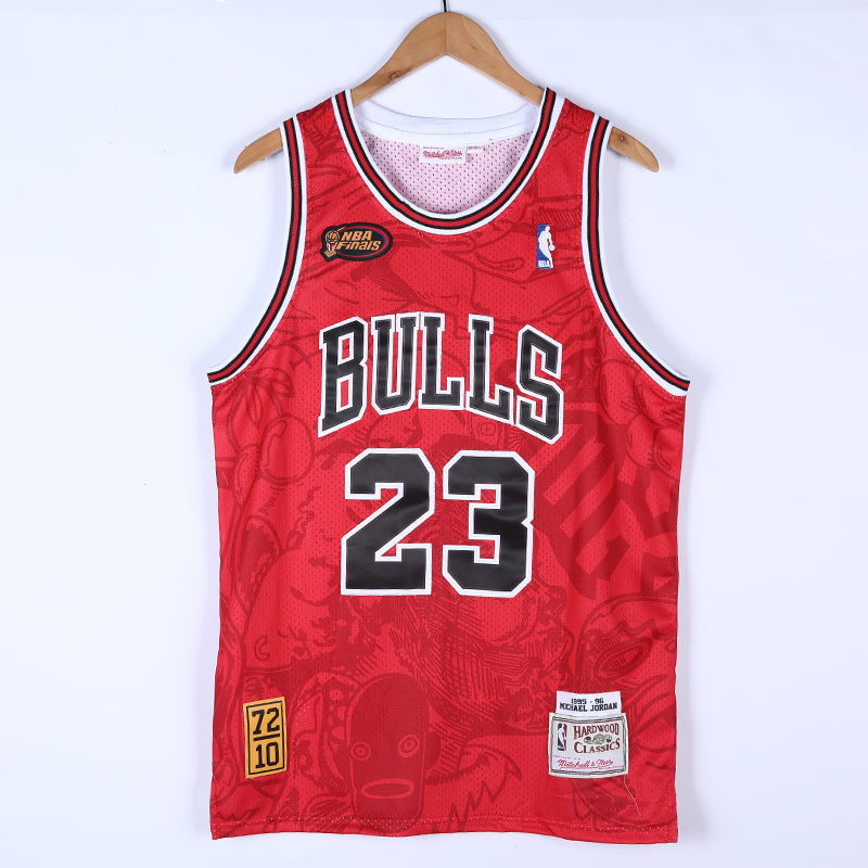 Regata Nba Chicago Bulls #23 Michael Jordan X Hebru Brantley X Mitchell & Ness 95/96