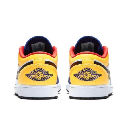 AIR JORDAN 1 LOW "Blue&amp;Yellow" SNEAKERS