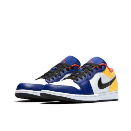 AIR JORDAN 1 LOW "Blue&amp;Yellow" SNEAKERS