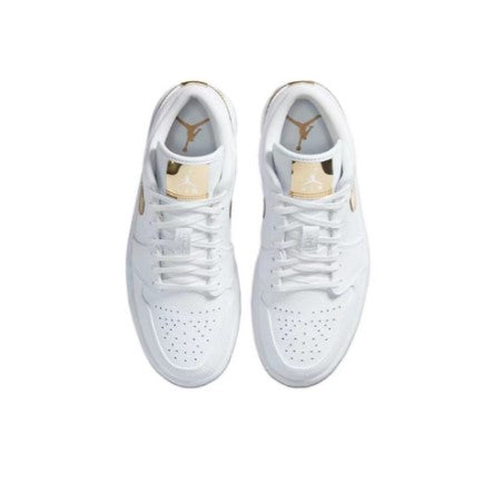 AIR JORDAN 1 LOW “White Metallic” SNEAKERS