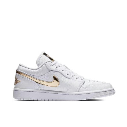 AIR JORDAN 1 LOW “White Metallic” SNEAKERS