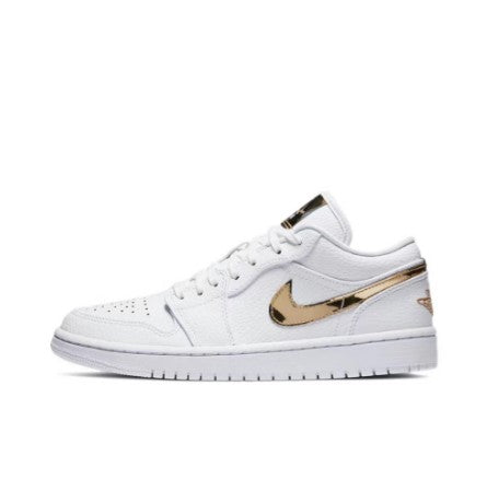 AIR JORDAN 1 LOW “White Metallic” SNEAKERS