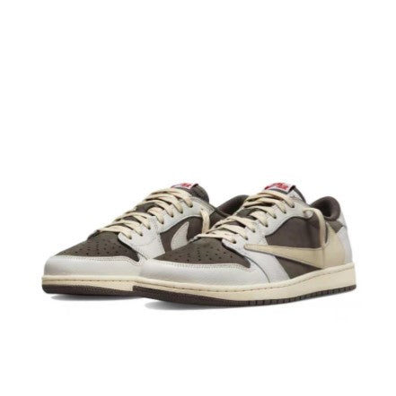 TRAVIS SCOTT X AIR JORDAN 1 LOW REVERSE SNEAKERS