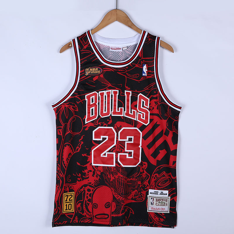 Regata Nba Chicago Bulls #23 Michael Jordan X Hebru Brantley X Mitchell & Ness 95/96